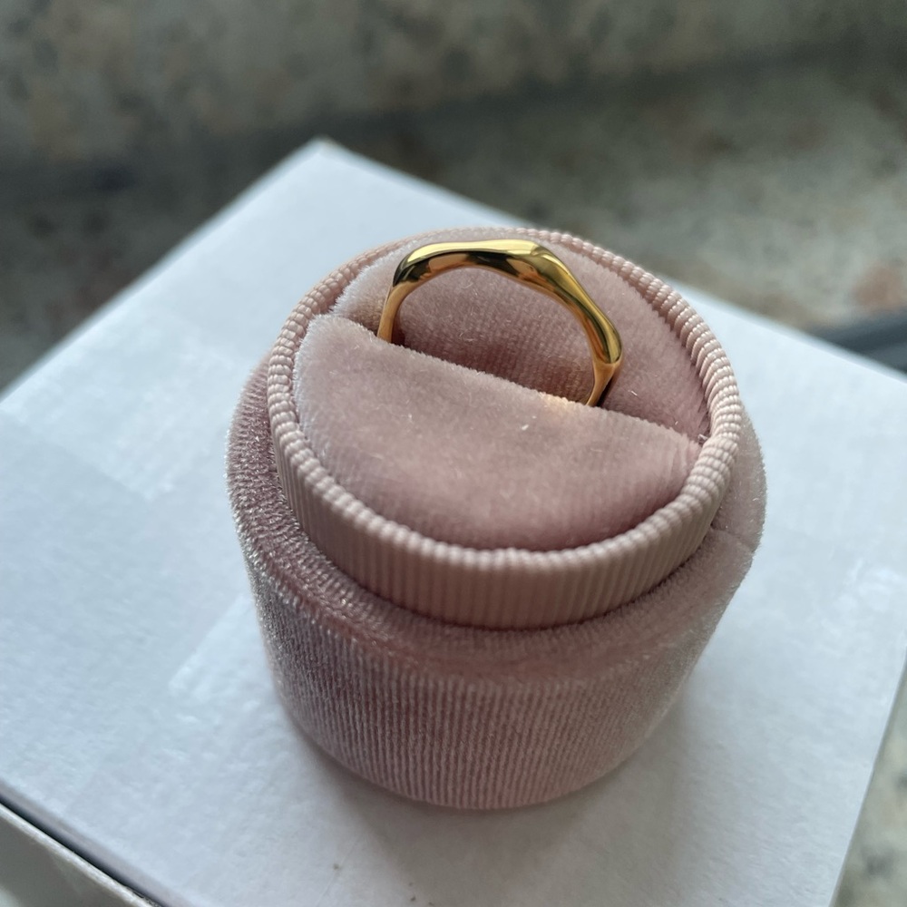 MOON MAGIC Stackable Ring Band - Magma - 18kt Yellow Gold Vermeil / 5
